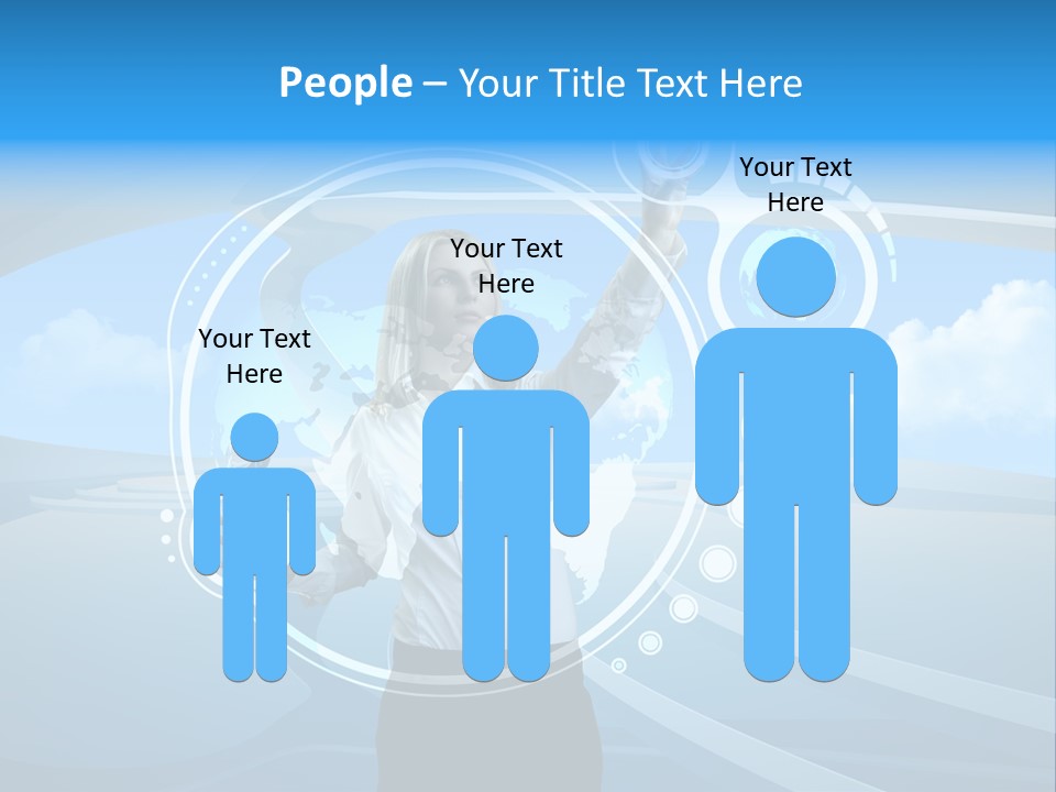 Female Space Access PowerPoint Template