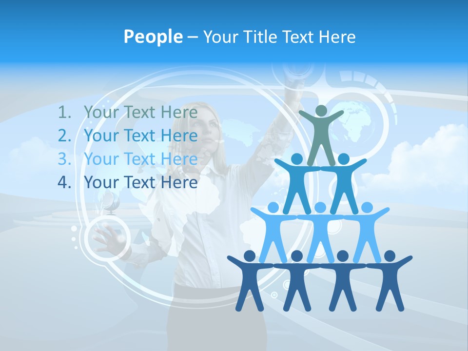 Female Space Access PowerPoint Template