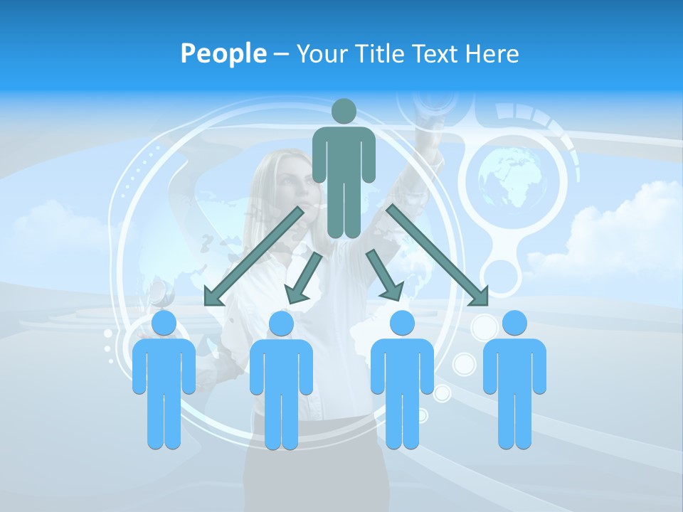 Female Space Access PowerPoint Template