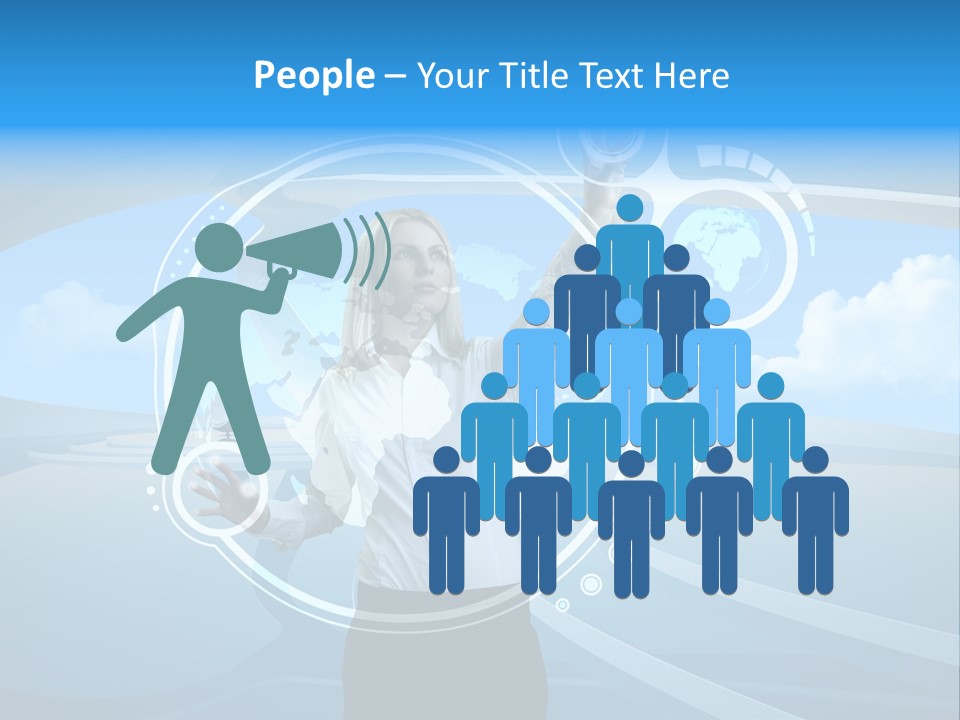 Female Space Access PowerPoint Template