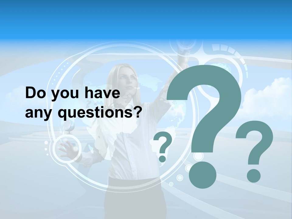 Female Space Access PowerPoint Template