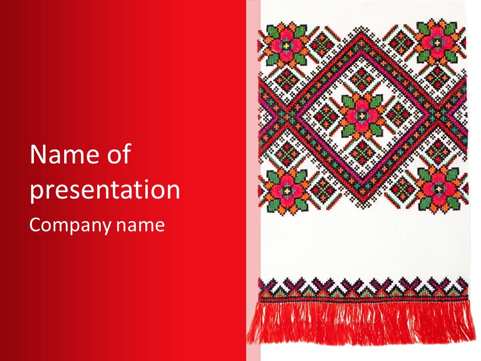 Retro Ethnic Black PowerPoint Template