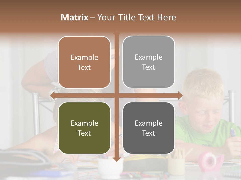 Brother School Class PowerPoint Template