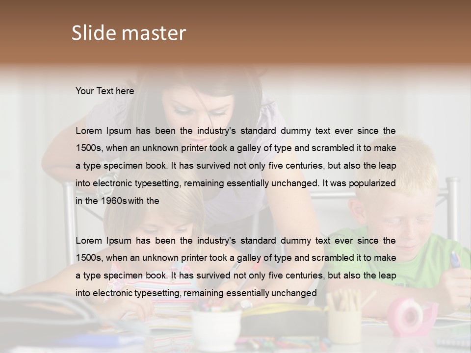 Brother School Class PowerPoint Template