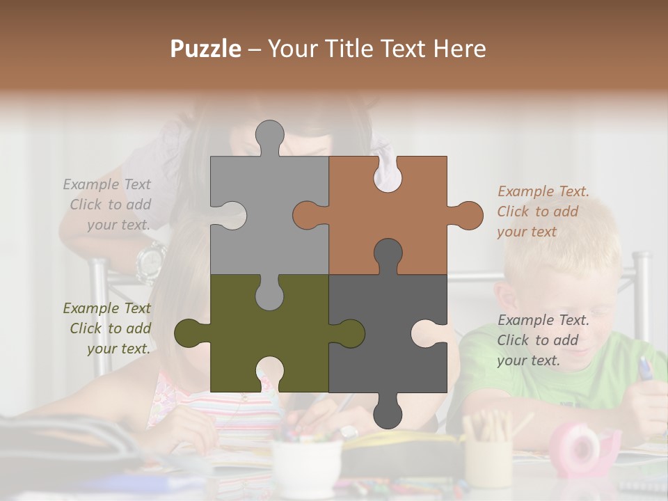 Brother School Class PowerPoint Template