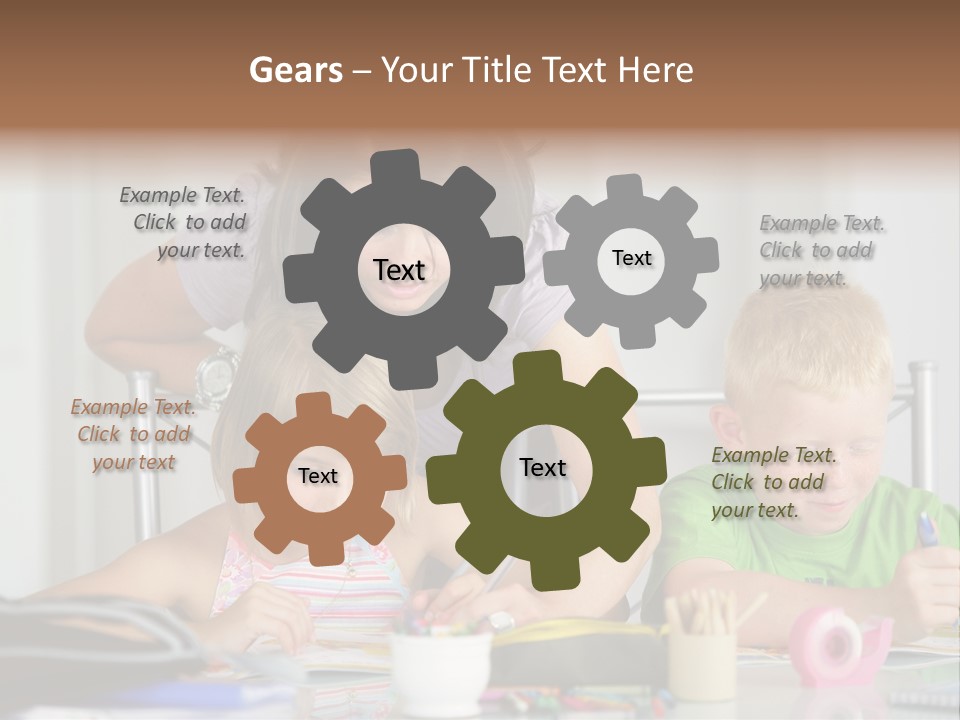 Brother School Class PowerPoint Template