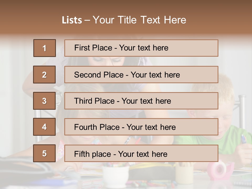 Brother School Class PowerPoint Template
