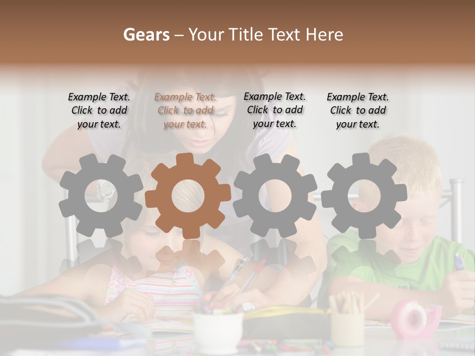 Brother School Class PowerPoint Template