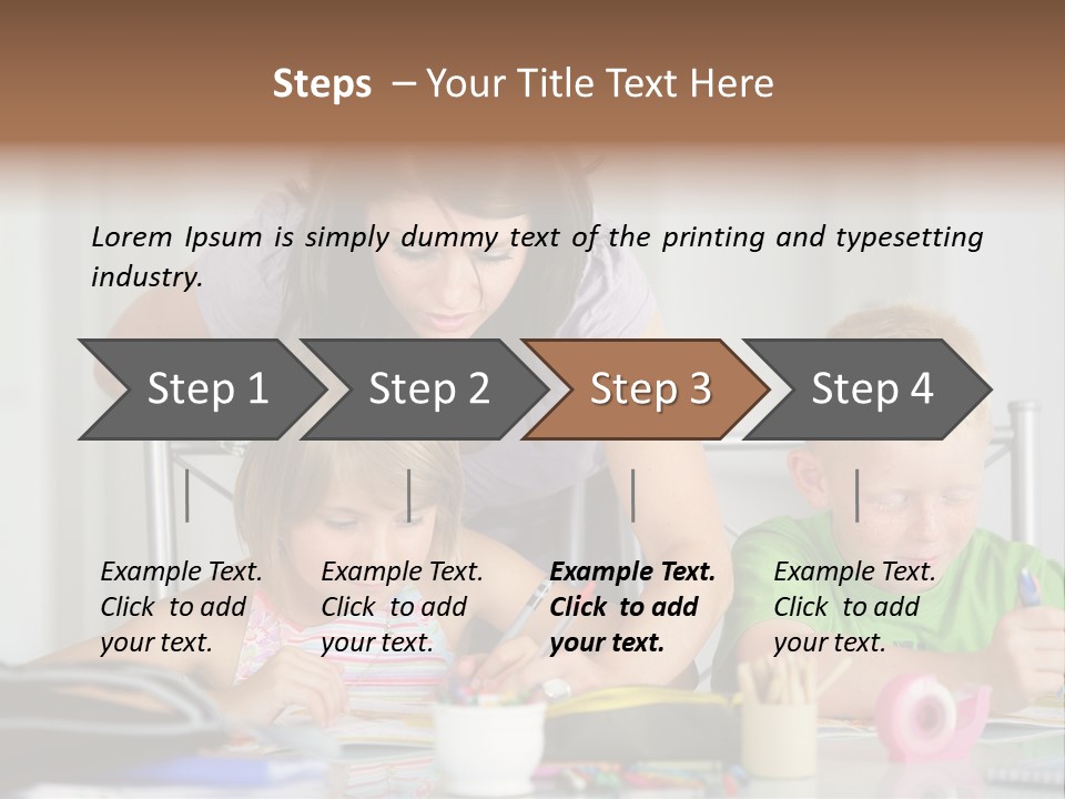 Brother School Class PowerPoint Template