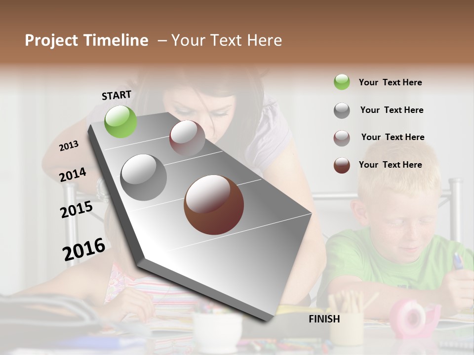 Brother School Class PowerPoint Template