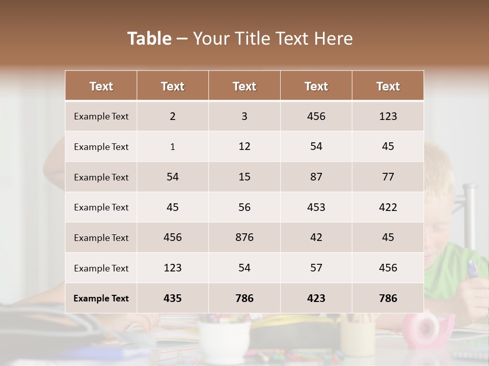 Brother School Class PowerPoint Template