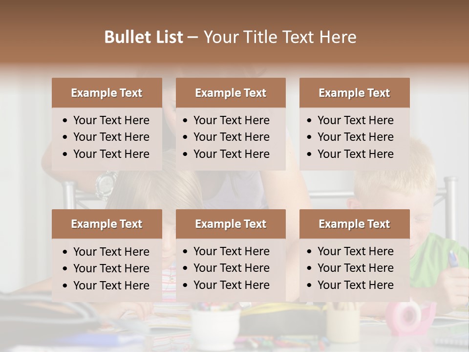 Brother School Class PowerPoint Template