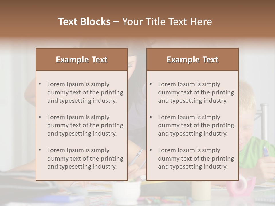 Brother School Class PowerPoint Template