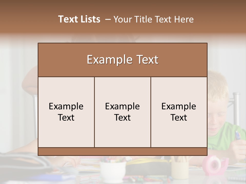 Brother School Class PowerPoint Template