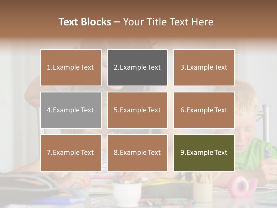 Brother School Class PowerPoint Template