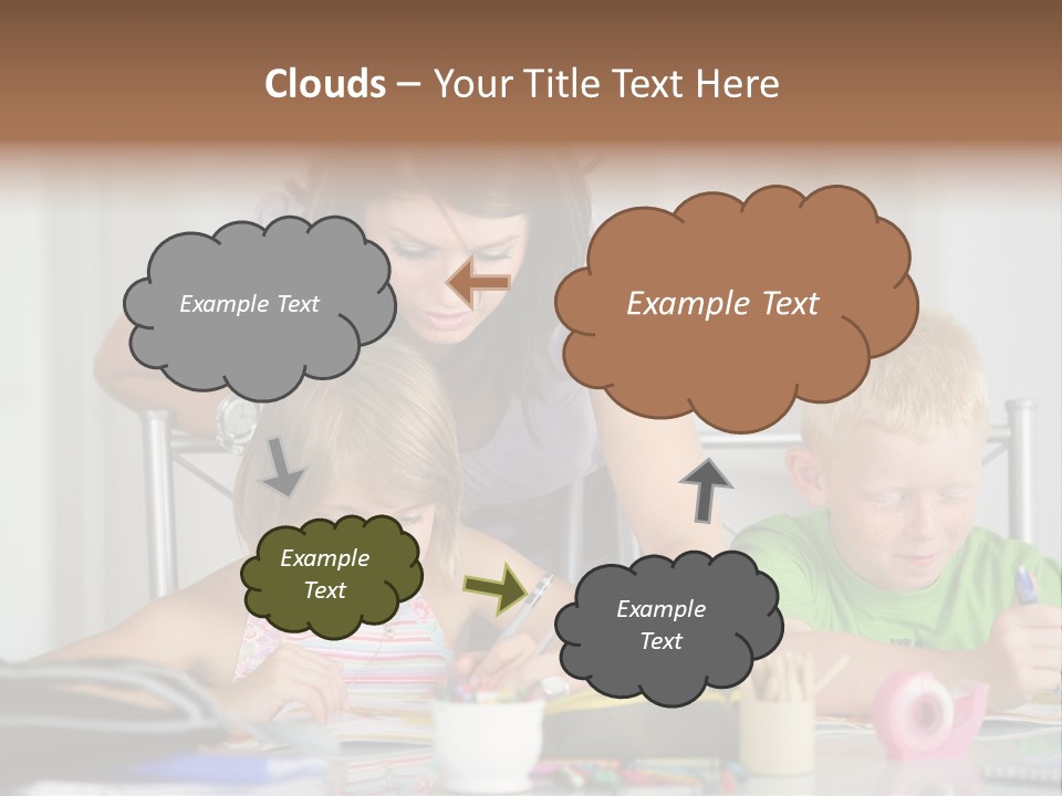 Brother School Class PowerPoint Template