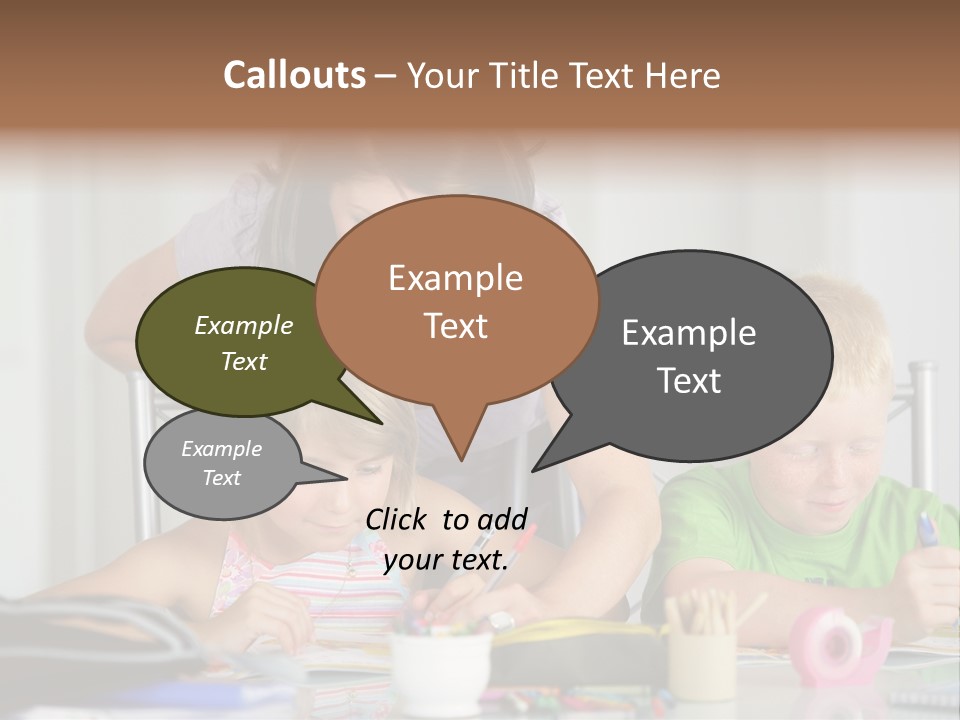 Brother School Class PowerPoint Template