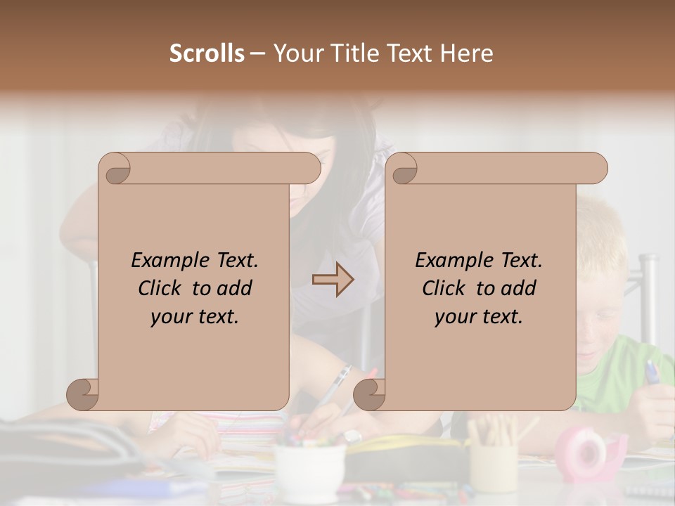 Brother School Class PowerPoint Template