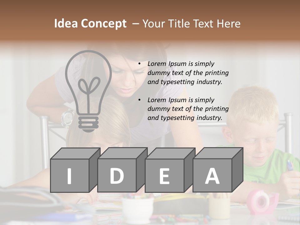 Brother School Class PowerPoint Template