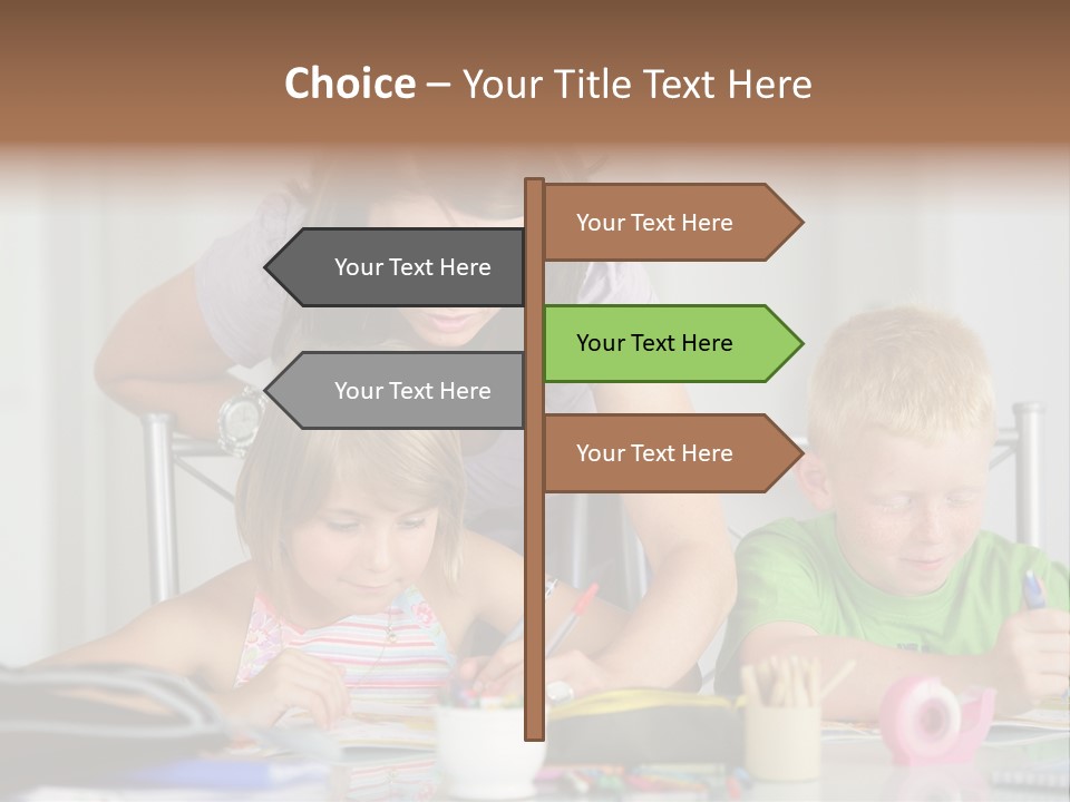 Brother School Class PowerPoint Template