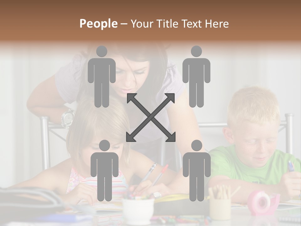 Brother School Class PowerPoint Template