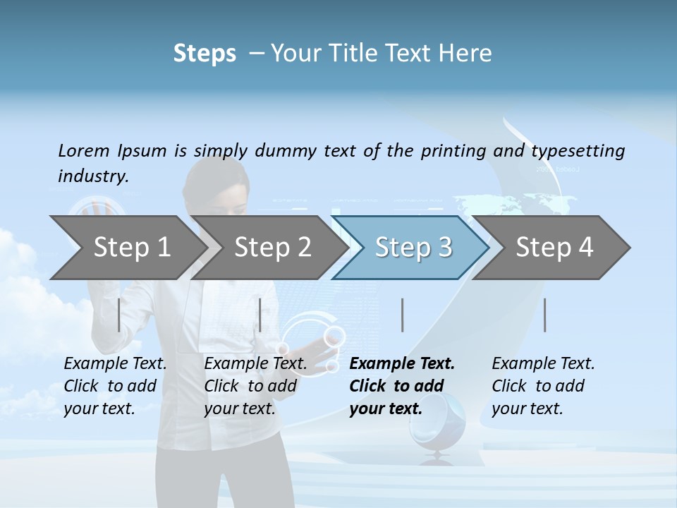 Career Pretty Solution PowerPoint Template