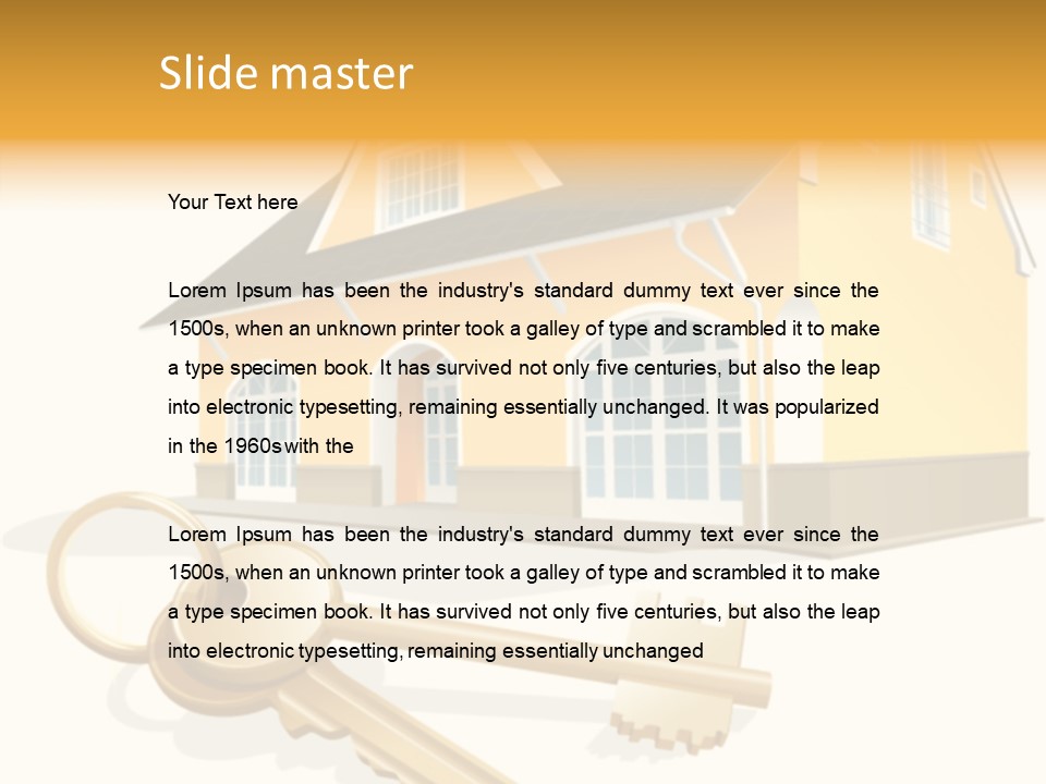 Key Home Buy PowerPoint Template