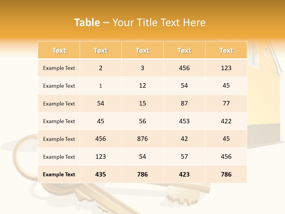Key Home Buy PowerPoint Template
