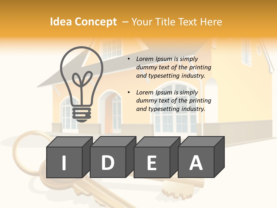 Key Home Buy PowerPoint Template