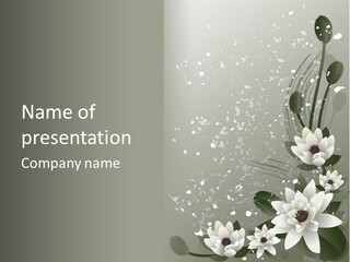 Illustration Ripple Dirty PowerPoint Template