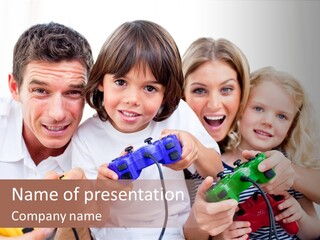 Videogame Merry Technology PowerPoint Template