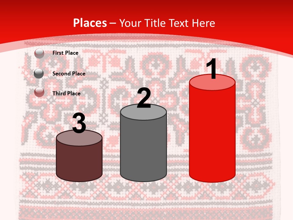 Rushnyk Crossstitch Cross PowerPoint Template