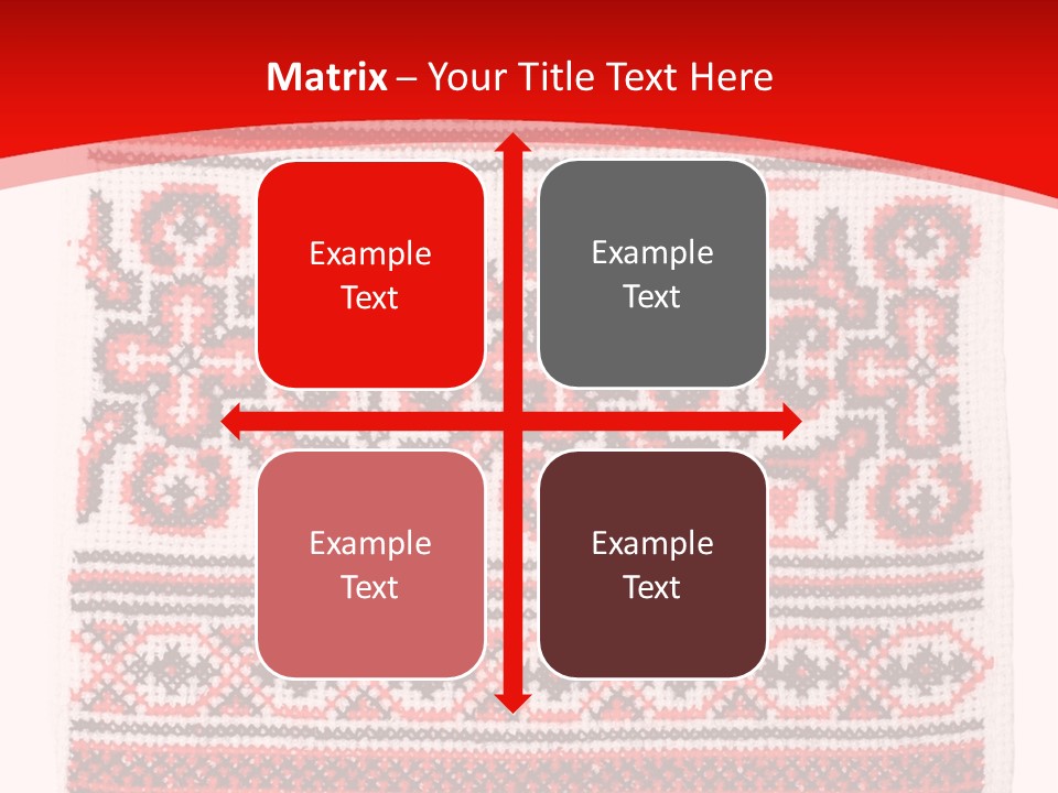 Rushnyk Crossstitch Cross PowerPoint Template