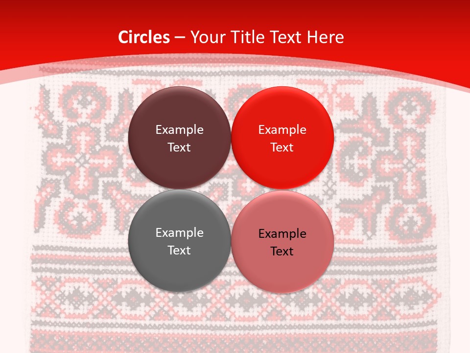 Rushnyk Crossstitch Cross PowerPoint Template