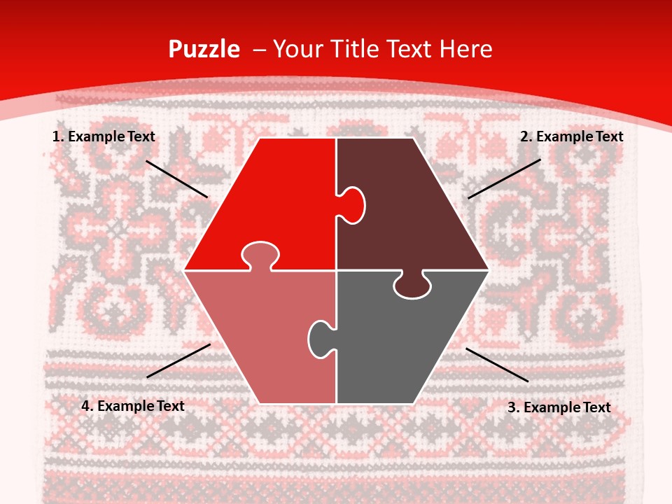 Rushnyk Crossstitch Cross PowerPoint Template