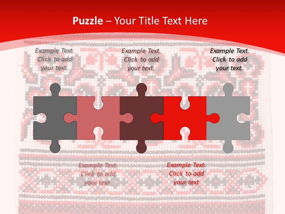 Rushnyk Crossstitch Cross PowerPoint Template