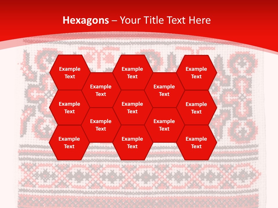 Rushnyk Crossstitch Cross PowerPoint Template