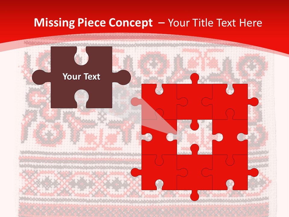 Rushnyk Crossstitch Cross PowerPoint Template