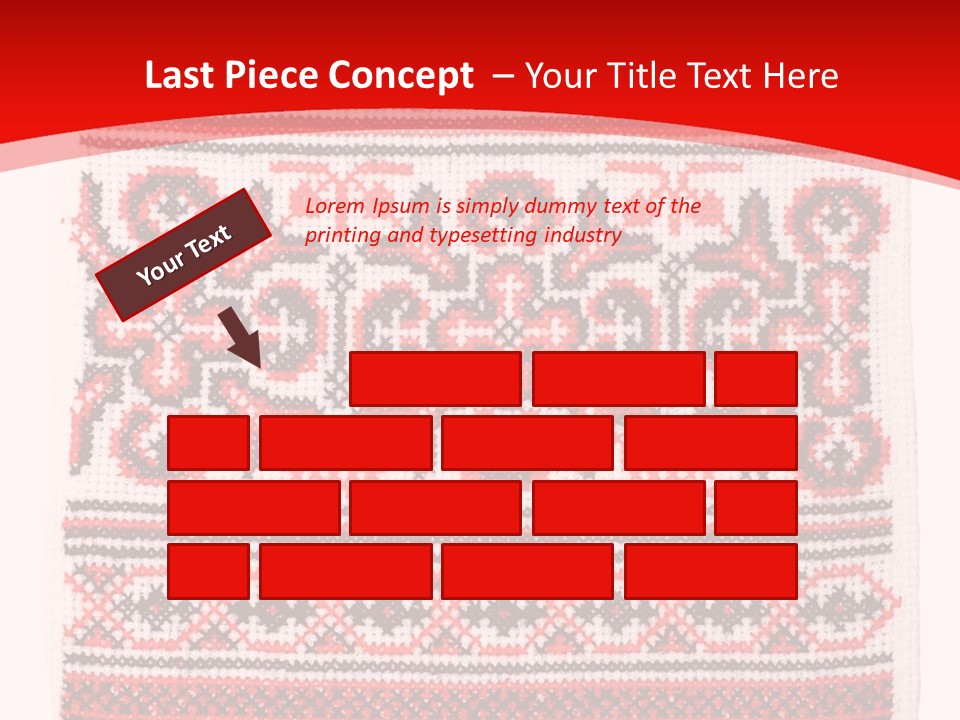 Rushnyk Crossstitch Cross PowerPoint Template