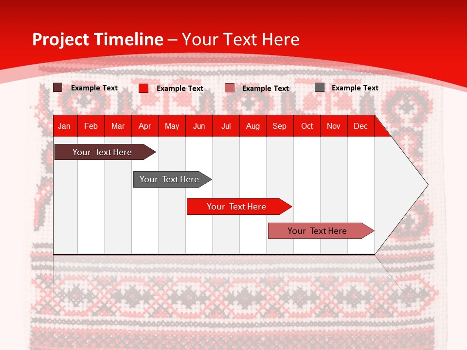 Rushnyk Crossstitch Cross PowerPoint Template