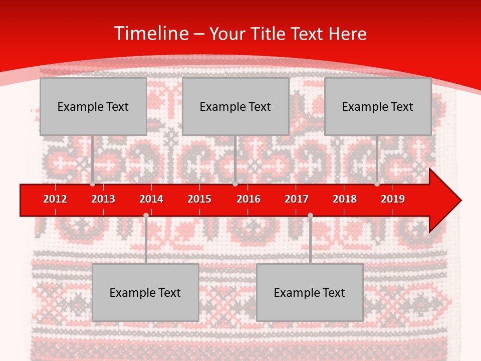 Rushnyk Crossstitch Cross PowerPoint Template