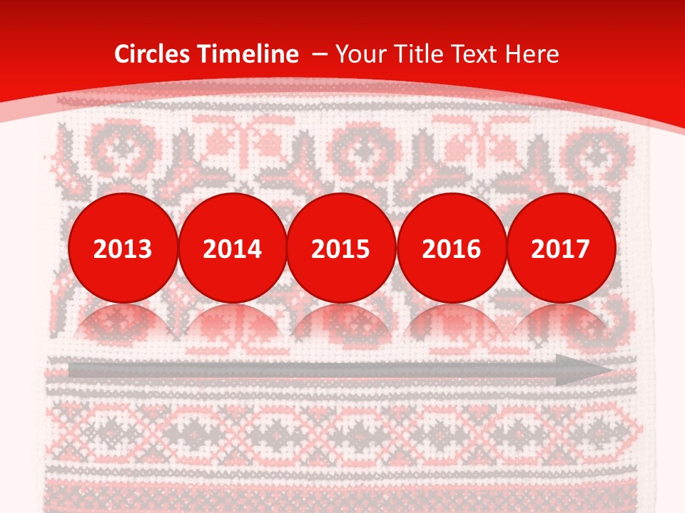 Rushnyk Crossstitch Cross PowerPoint Template