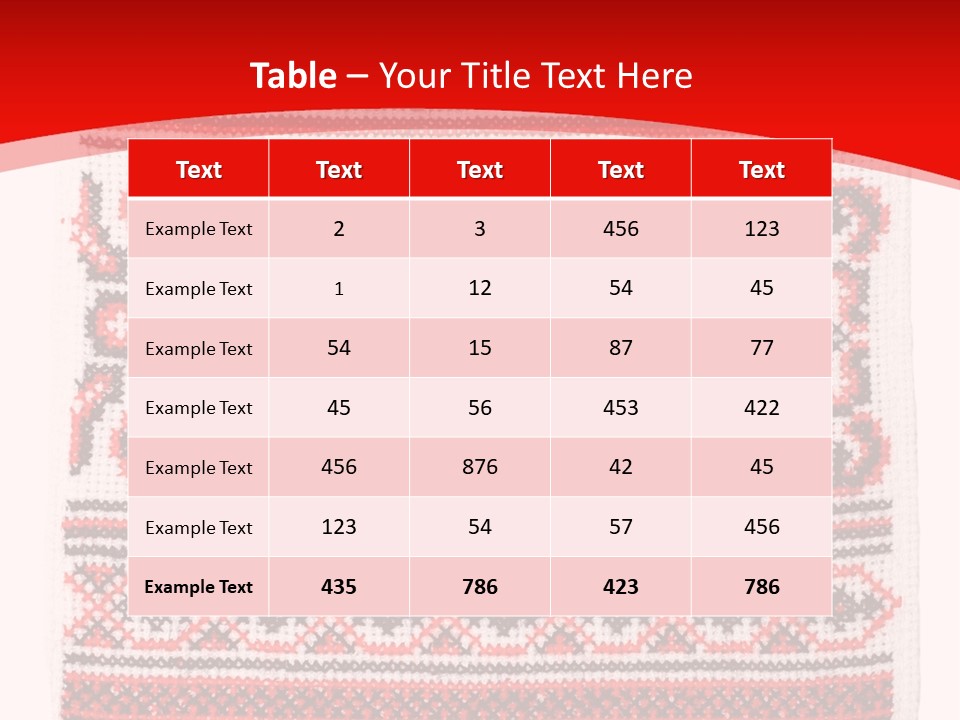 Rushnyk Crossstitch Cross PowerPoint Template