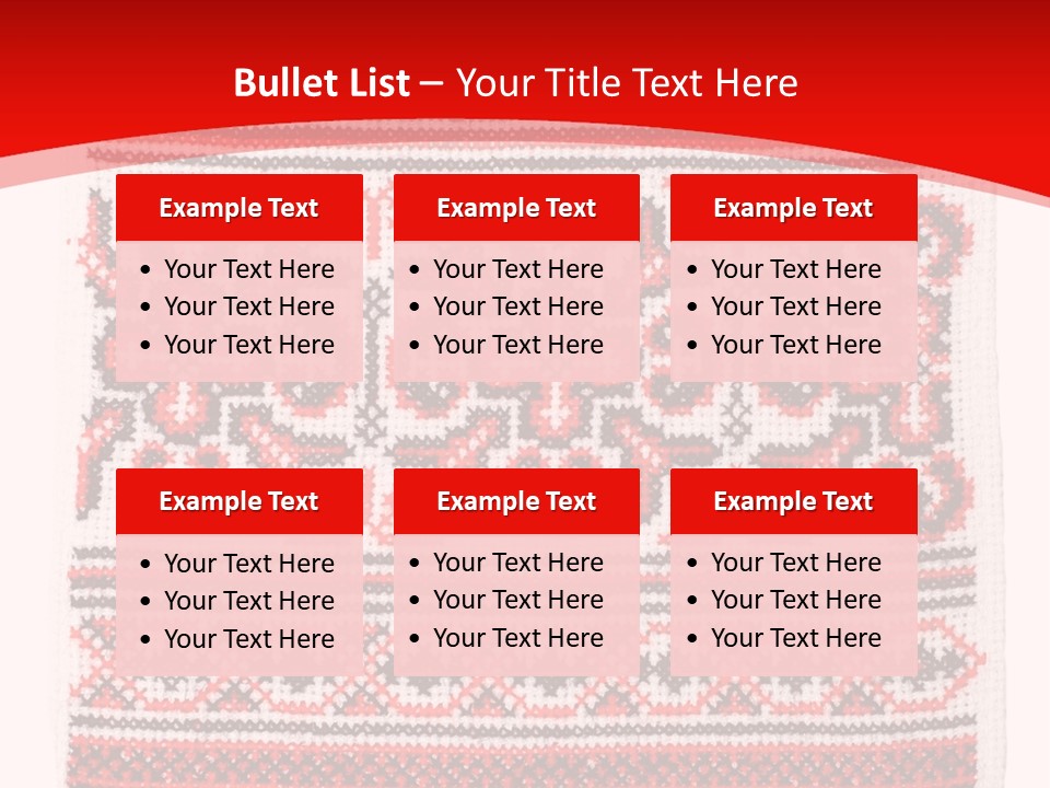 Rushnyk Crossstitch Cross PowerPoint Template