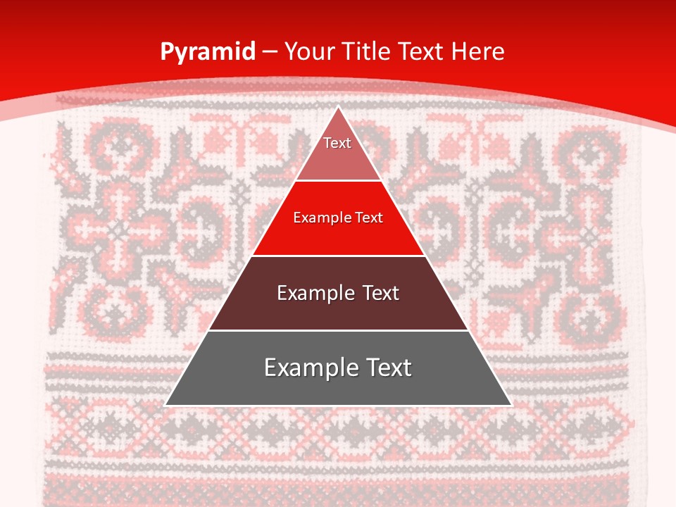 Rushnyk Crossstitch Cross PowerPoint Template