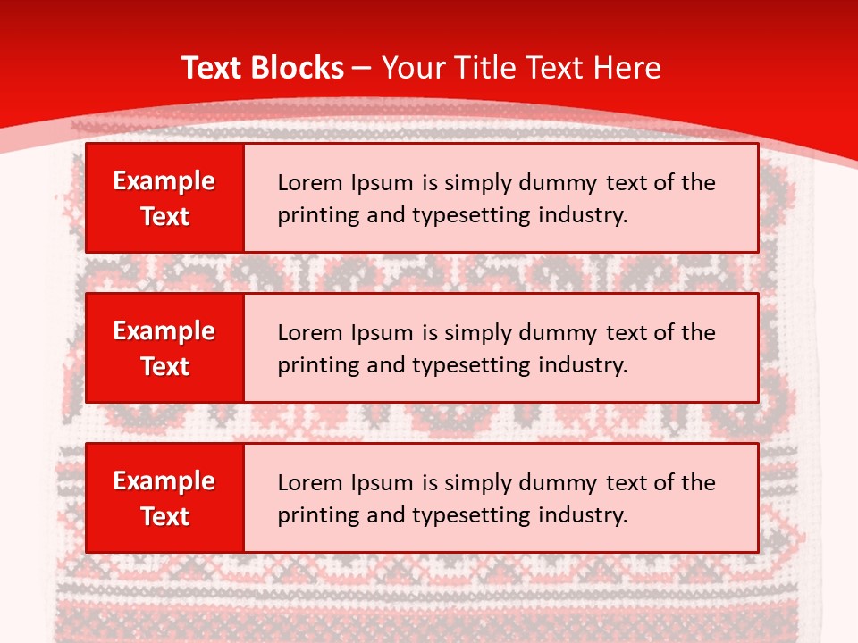 Rushnyk Crossstitch Cross PowerPoint Template