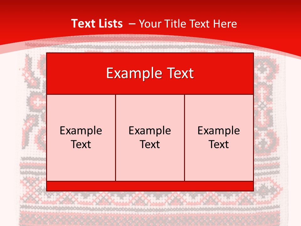 Rushnyk Crossstitch Cross PowerPoint Template