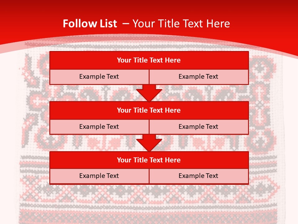 Rushnyk Crossstitch Cross PowerPoint Template