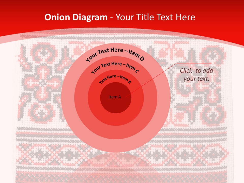 Rushnyk Crossstitch Cross PowerPoint Template