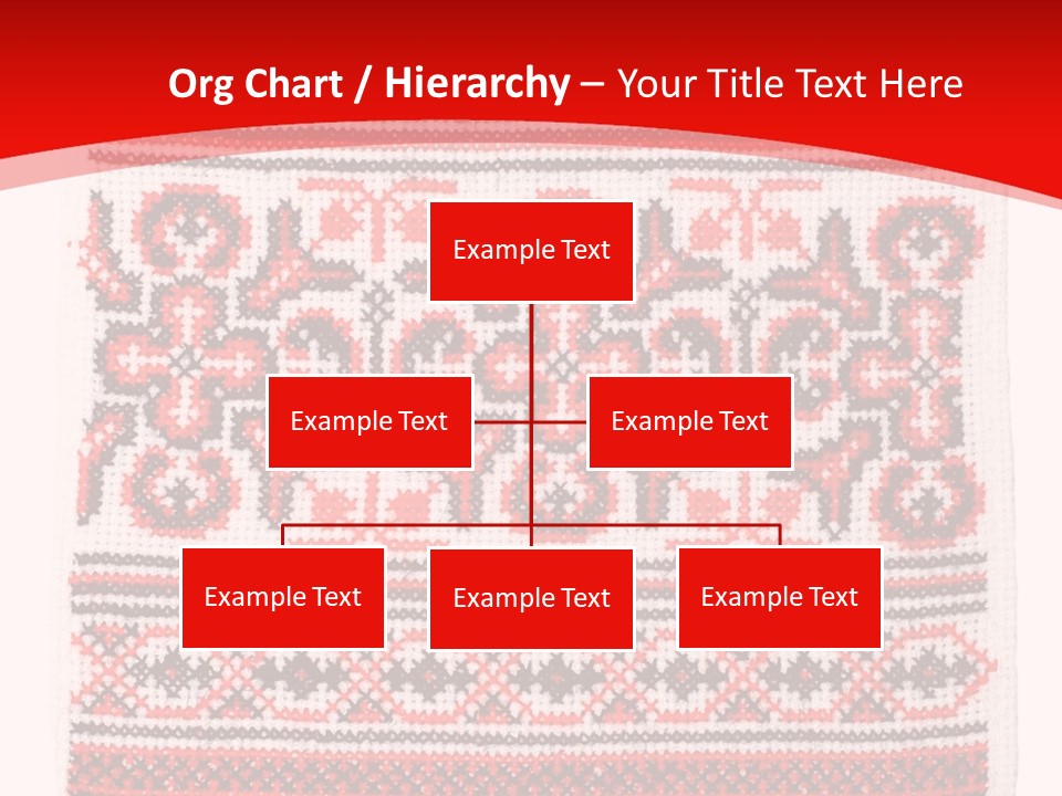 Rushnyk Crossstitch Cross PowerPoint Template